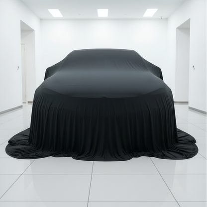 Auto s plachtou - centrované